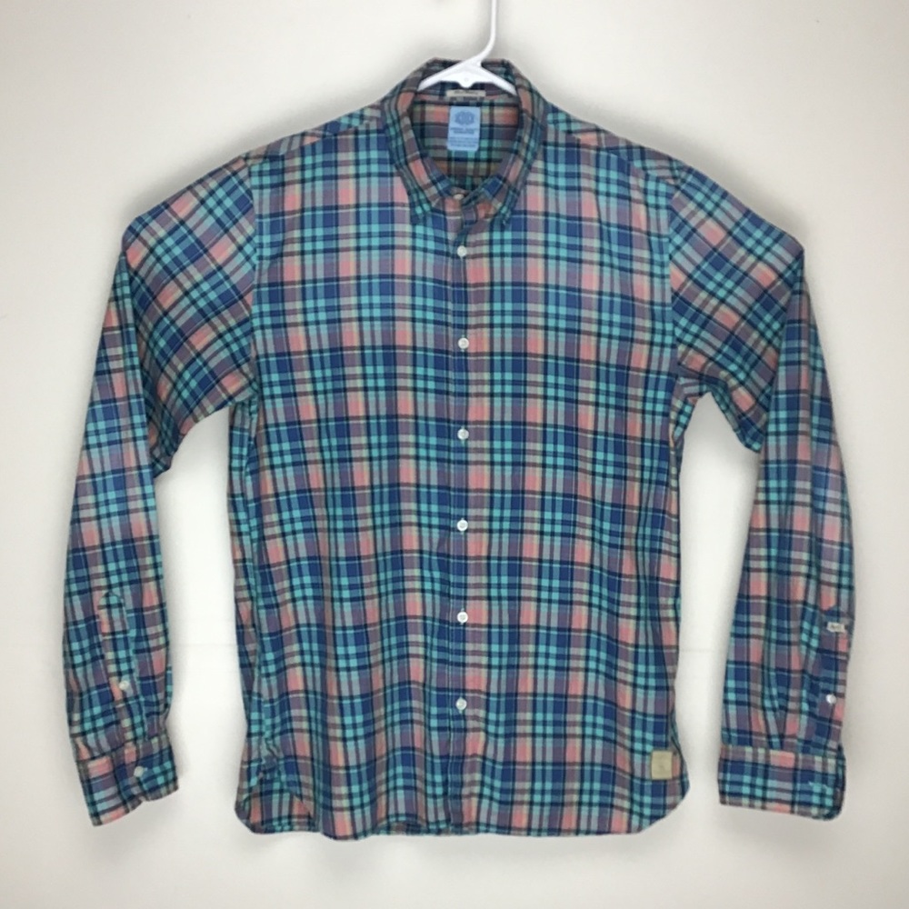 Scotch & Soda mens long sleeve button down shirt medium